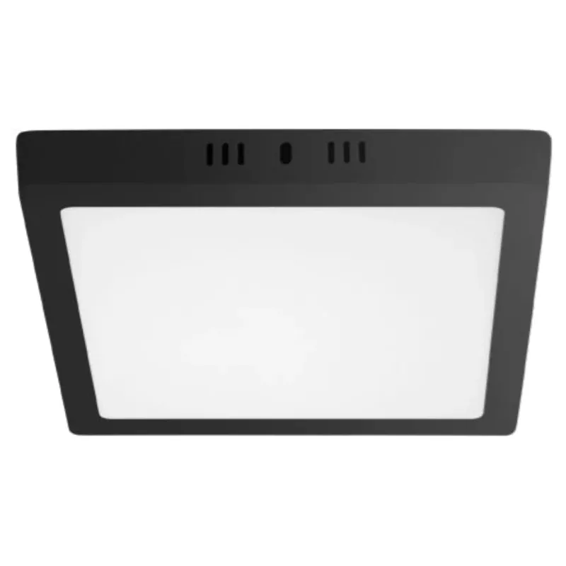 Painel de Sobrepor Led Taschibra 18W Luz Branca Quadrado Preto