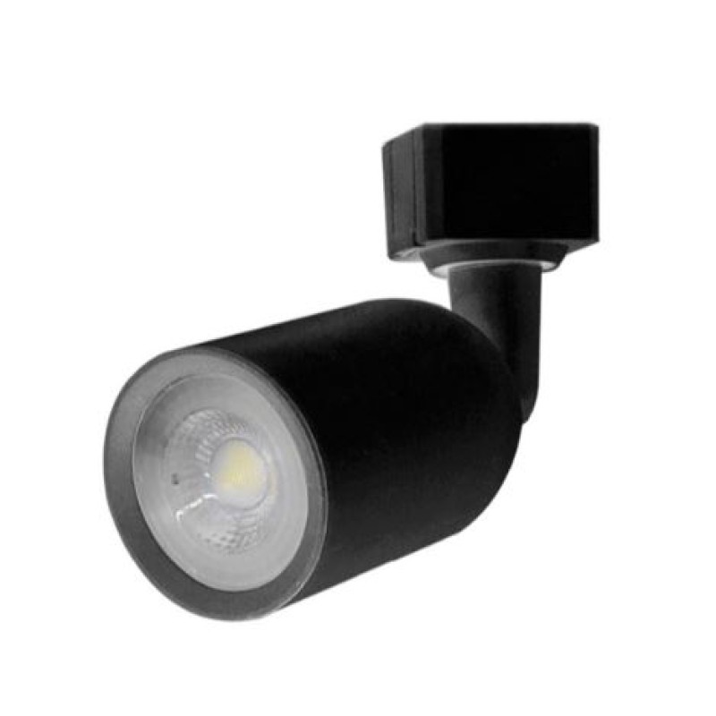 Spot Led Trilho Taschibra 6W Luz Amarela MR16 Preto