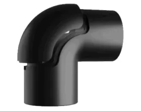 Joelho com Janela Condulete Bluutec (1pol) Preto