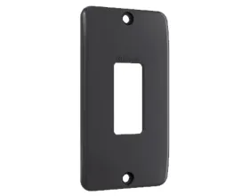 Espelho 1 Tecla Condulete Bluutec (1/2pol e 3/4pol) Preto