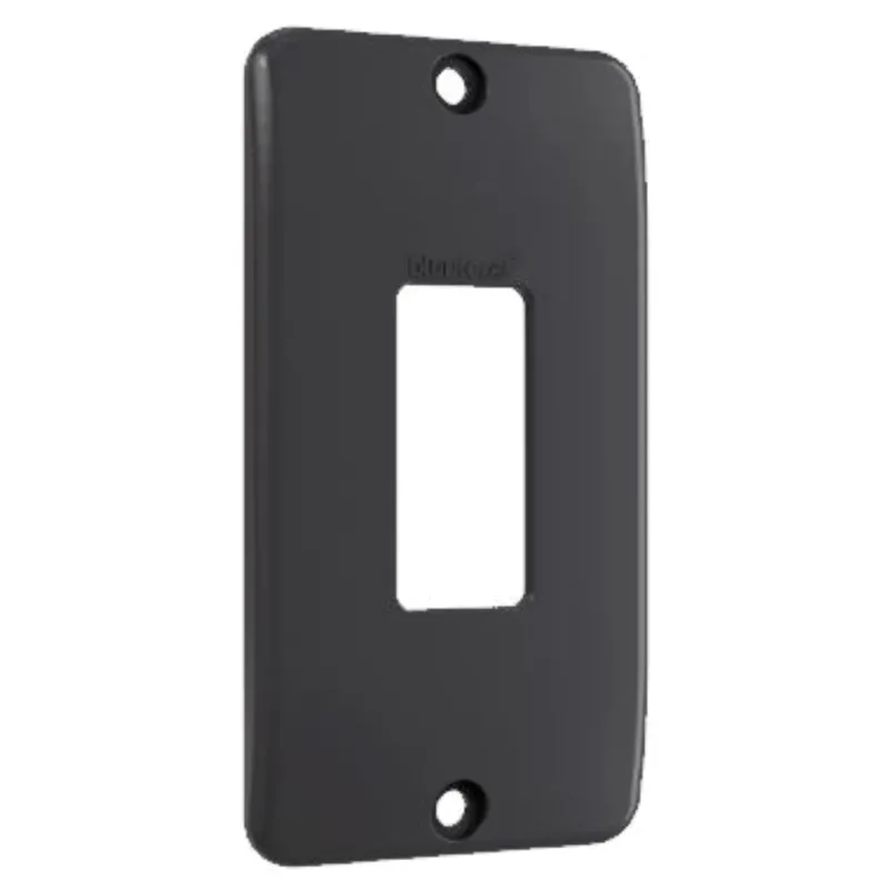 Espelho 1 Tecla Condulete Bluutec (1/2pol e 3/4pol) Preto