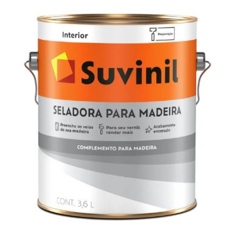 Selador Para Madeira Suvinil 3,6 Litros