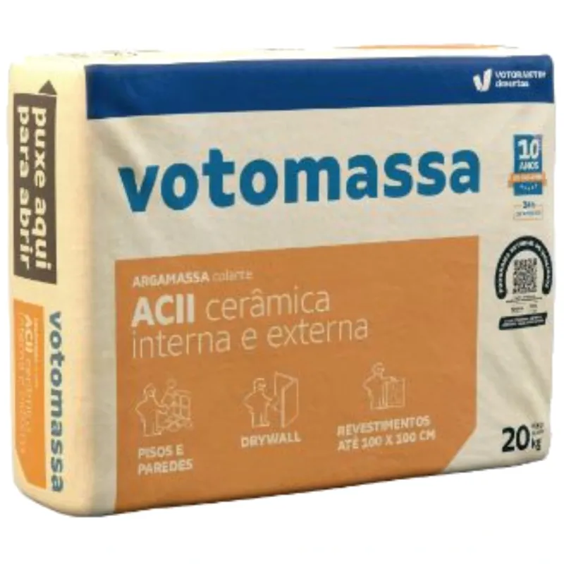 Argamassa Votoran 20kg ACII Cinza Interna/Externa