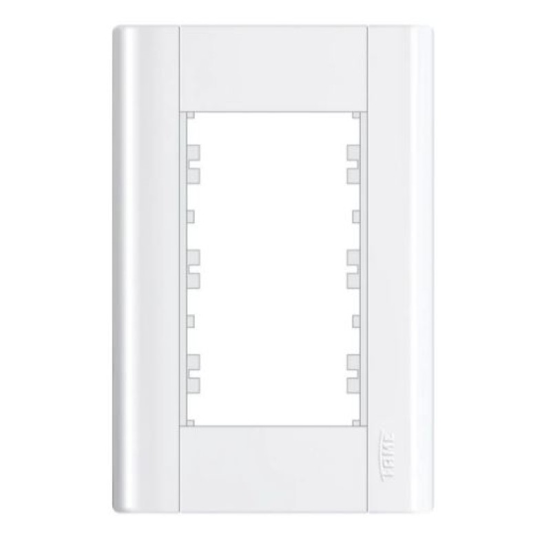 Conjunto Placa 4x2 3 Posição Fame Modulare Branco R.85
