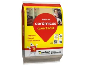 Rejunte Quartzolit Cerâmica 5kg Preto Grafite