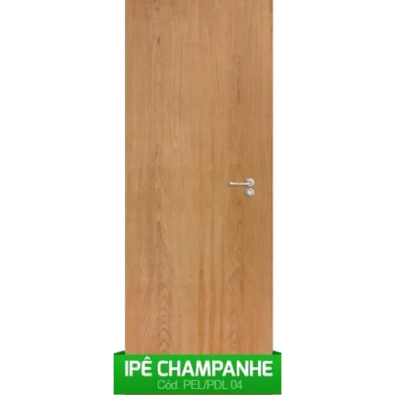 Porta Interna Otima Lisa 70 cm x 210 cm Ipê Champanhe