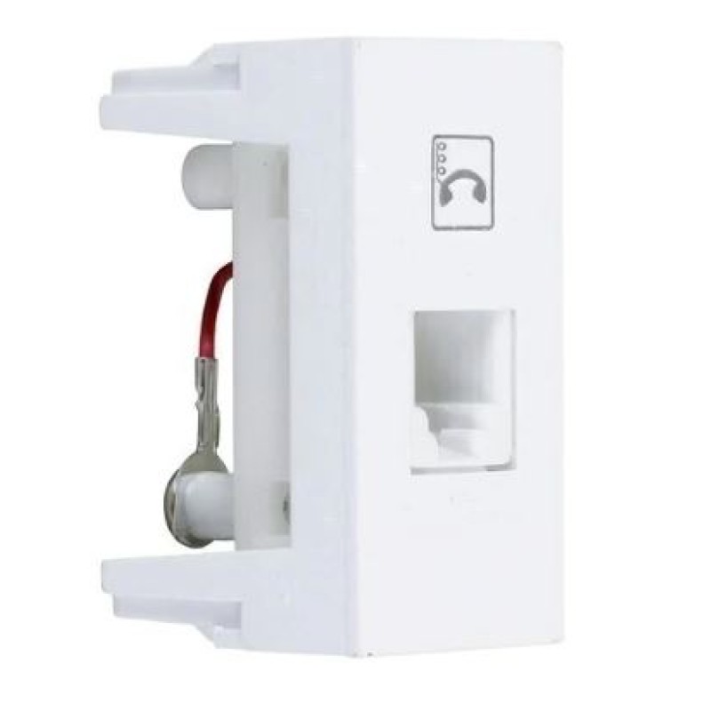 Módulo Tomada Telefone RJ11 Fame Modulare Branco R.499