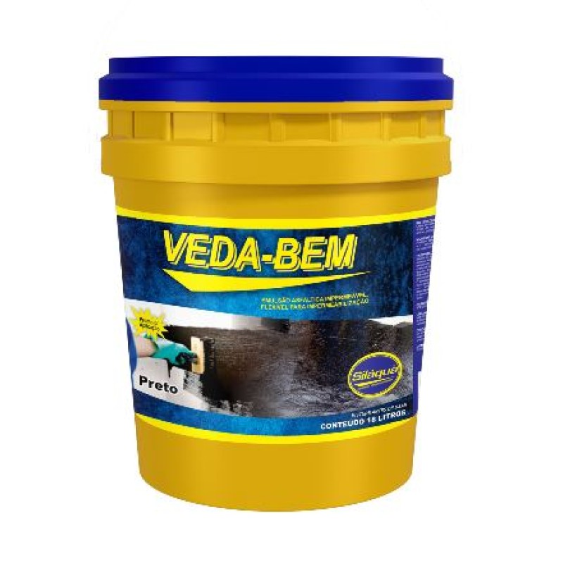 Impermeabilizante Vedabem Siláqua 18 Litros Preto