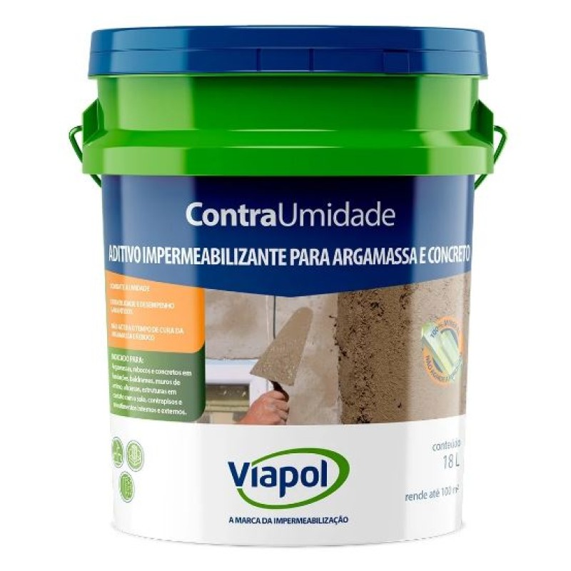 Aditivo impermeabilizante Viapol Contra Umidade 18 Litros