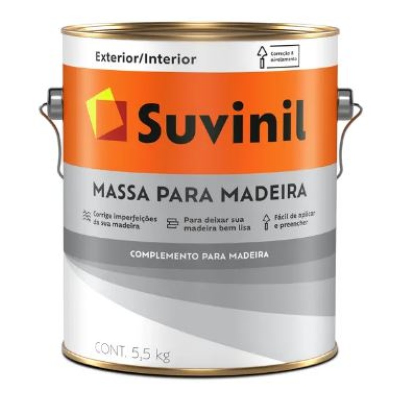 Massa Para Madeira Suvinil 5,5 kg Branco