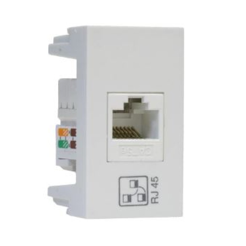 Módulo Tomada RJ45 Fame Modulare Branco R.1140