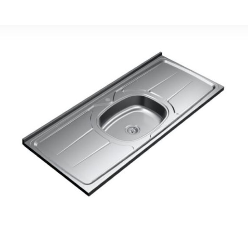 Pia Cozinha Inox Concreto Ghelplus 120 cm x 53 cm S/Valvula