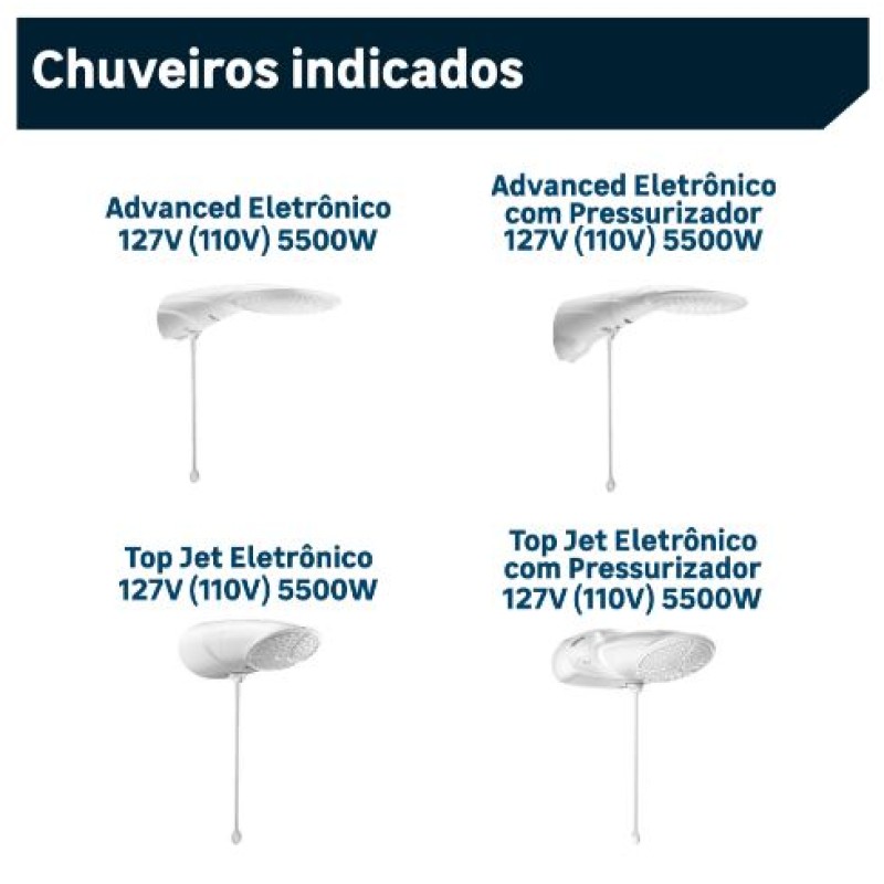 Resistência Chuveiro Lorenzetti 5500W 127V Advanced 