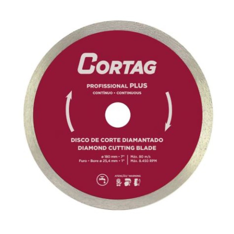 Disco Diamantado Profissional Cortag 200mm x 25,4mm 