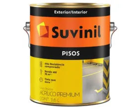 Tinta Piso Suvinil 3,6 Litros Preto