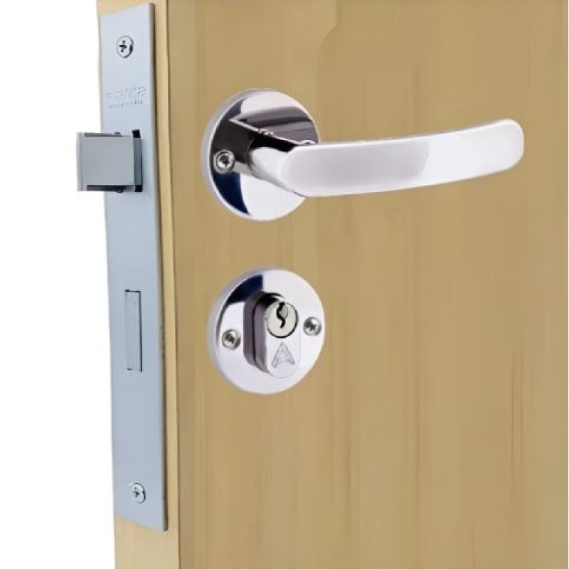 Fechadura Banheiro Aliança Roseta Inox Polido Ref 2800/11