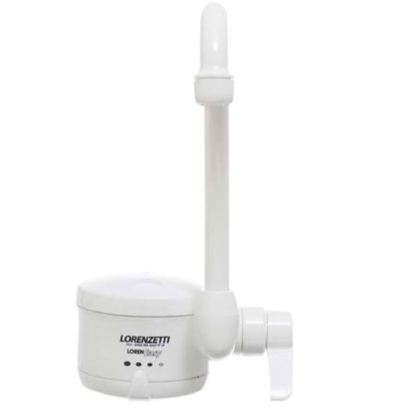 Torneira Elétrica Lorenzetti 5500W 220V Loren Easy Parede Branco