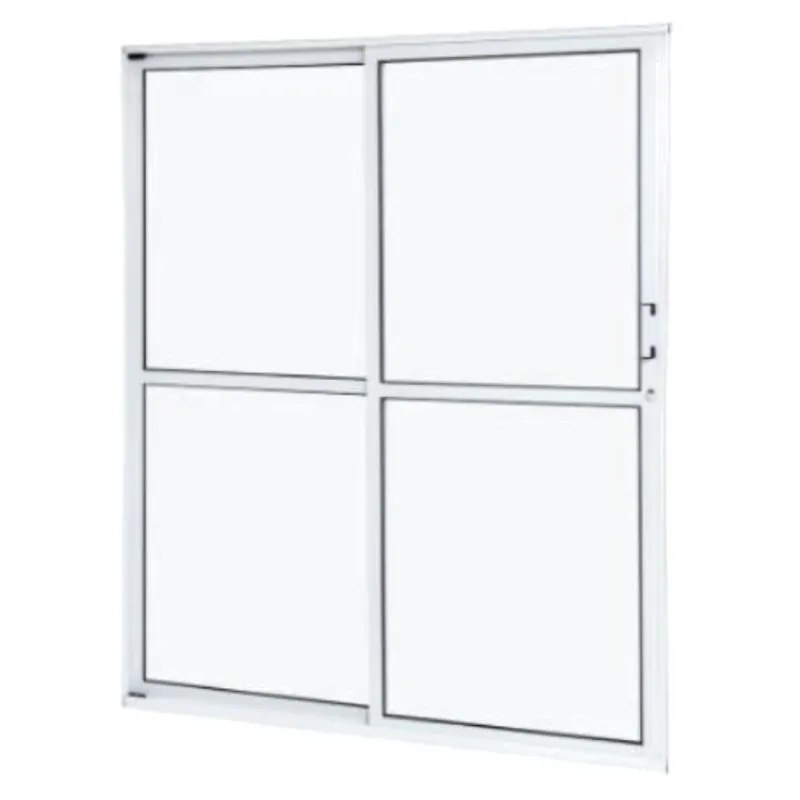 Porta Balcão Alumínio Ramassol 2 Folhas 160 cm x 210 cm R.7,9 Esquerda Branco Ref 21162