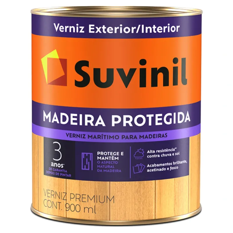 Verniz Maritimo Proteção Dupla Suvinil 0,900 ml Brilhante Natural