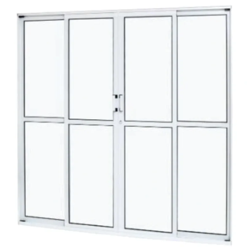 Porta Balcão Alumínio Ramassol 4 Folhas 200 cm x 210 cm R.7,9 Branco Ref 11165