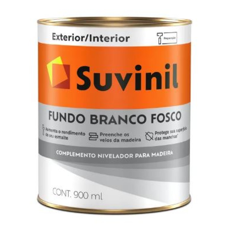 Fundo Branco Fosco Para Madeira Suvinil 0,900 ml