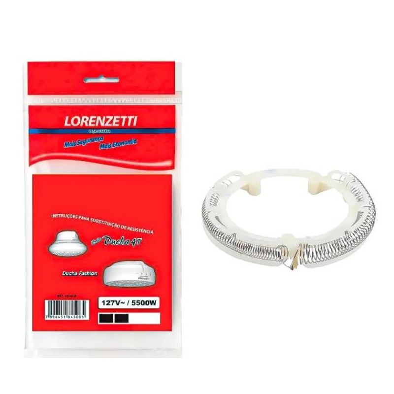 Resistência Chuveiro Lorenzetti 5500w 127V Bella Ducha/Fashion 