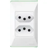 2 Tomada 20A Fame Sistema Externo Branco R.1408
