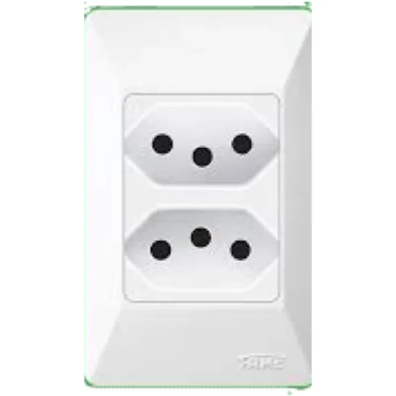 2 Tomada 20A Fame Sistema Externo Branco R.1408