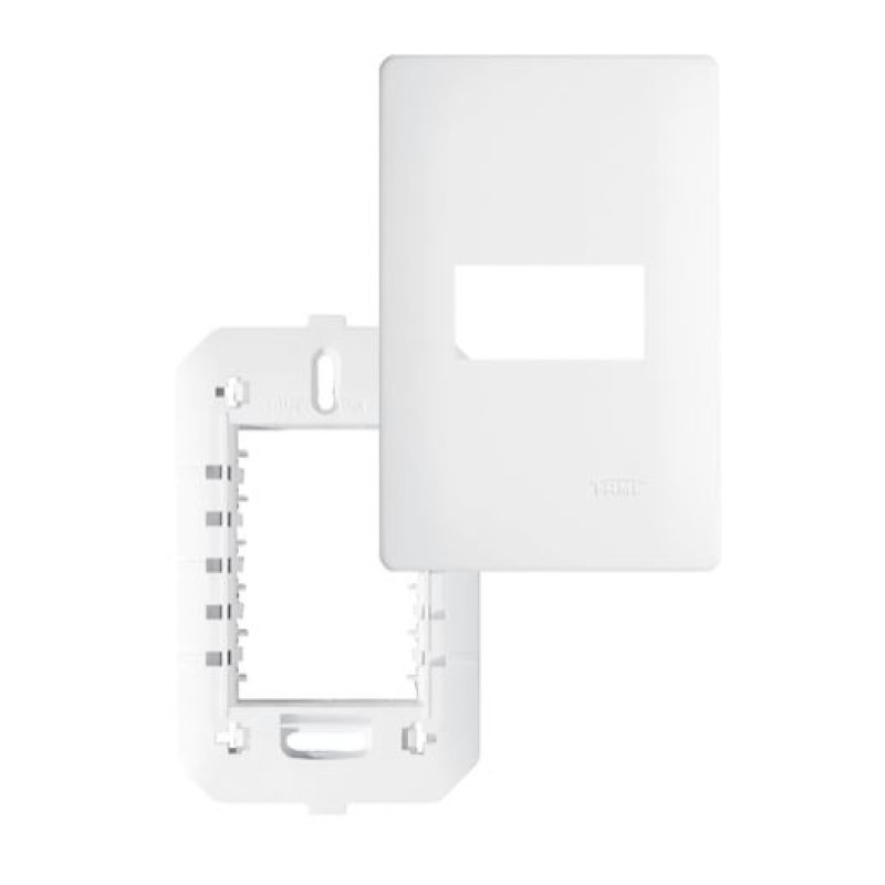 Conjunto Placa 4x2 1 Posição Fame Habitat Branco R.3633