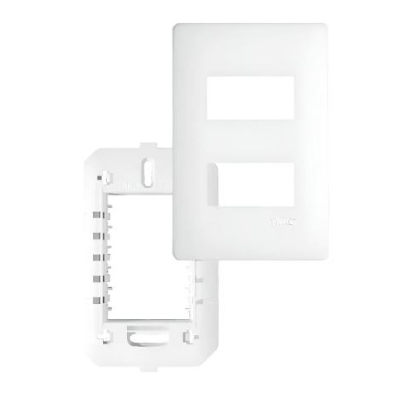 Conjunto Placa 4x2 2 Posição Fame Habitat Branco R.3636