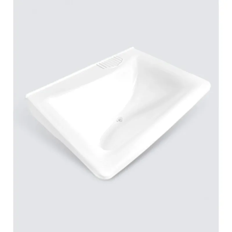 Lavatório PVC Pequeno Sandalo Branco C/Válvula