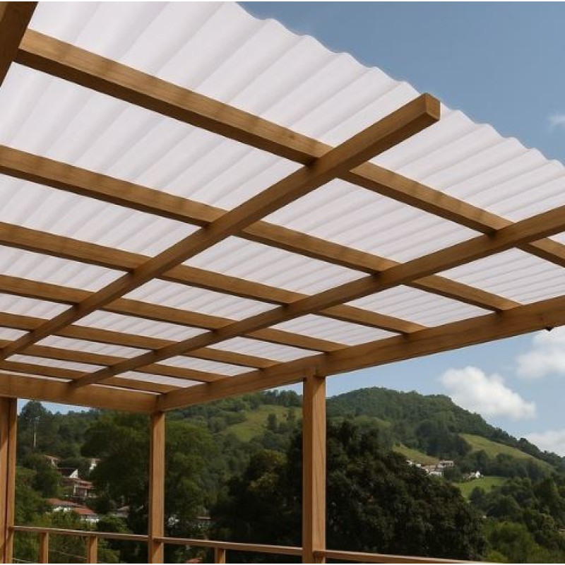 Telha Polipropileno Fibrarte 153 cm x 110 cm Branco