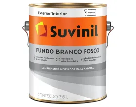 Fundo Branco Fosco Para Madeira Suvinil 3,6 Litros