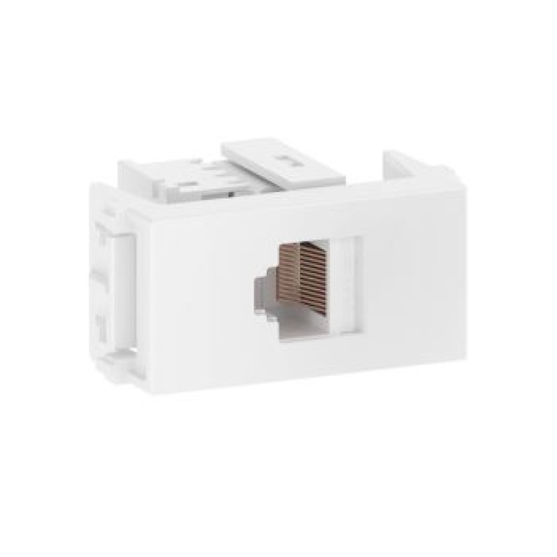 Módulo Tomada RJ45 CAT 5E Weg Refinatto Branco R.13799536