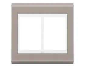 Placa 4x4 6 Posição Weg Refinatto Style Argila/Branco R.13978318