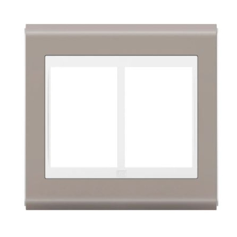 Placa 4x4 6 Posição Weg Refinatto Style Argila/Branco R.13978318