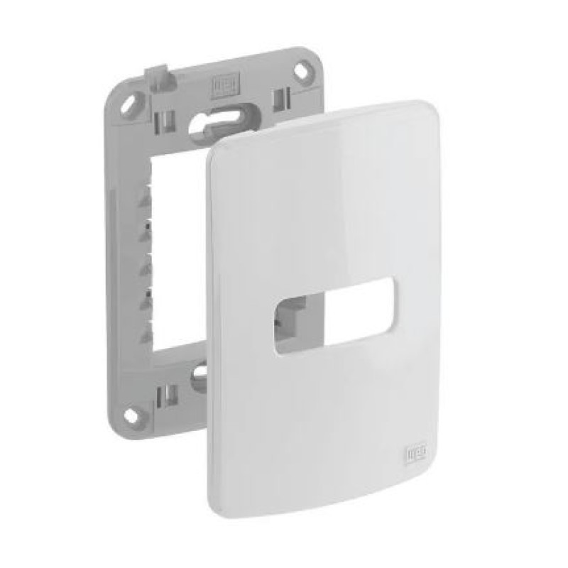 Conjunto Placa 4x2 1 Posição Weg Composé Branco R.13295536