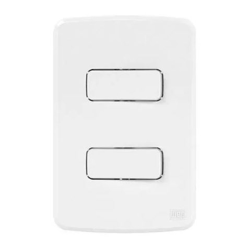 Conjunto 2 Interruptor Simples Weg Composé Branco R.13272420