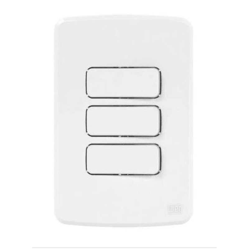 Conjunto 3 Interruptor Simples Weg Composé Branco R.13272423