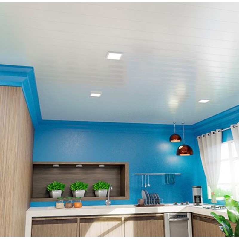 Forro PVC Junta Seca Plastilit 8mm x 20cm x 7m Branco