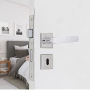 Fechadura Interna Aliança Cromado Quadratta Premium Ref 2700/81