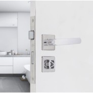 Fechadura Banheiro Aliança Cromado Quadratta Premium Ref 2800/81