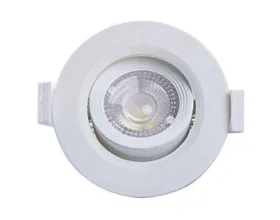 Spot Led Taschibra 3W Luz Amarela Redondo