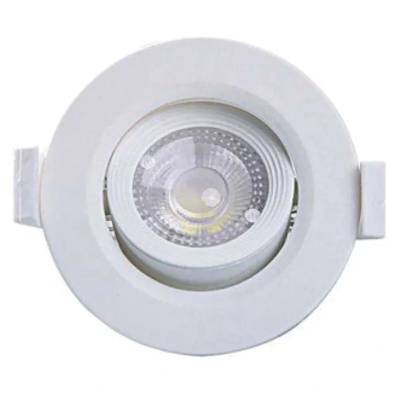 Spot Led Taschibra 3W Luz Amarela Redondo