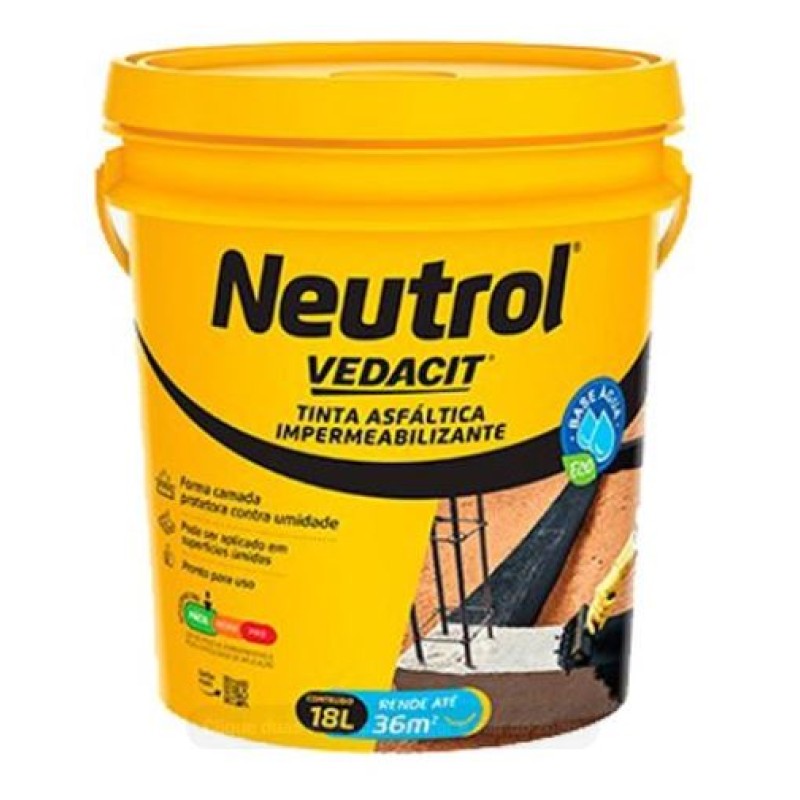 Impermeabilizante Neutrol Base de Água Vedacit 18 Litros