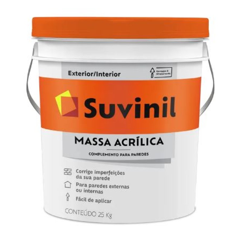 Massa Acrílica Suvinil 25 kg Branco