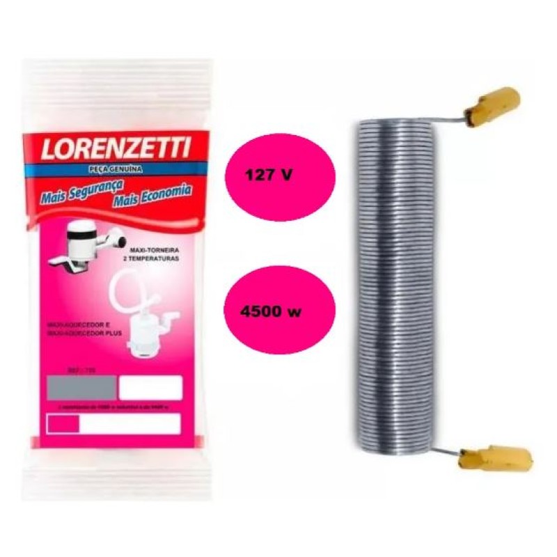 Resistência aquecedor Lorenzetti 4500W 127V Maxi