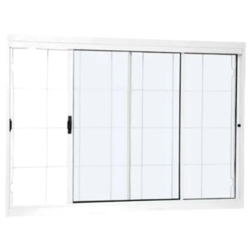Janela C/Grade Aço Ramassol 2 Folhas 100 cm x 120 cm Branco Ref 1016114