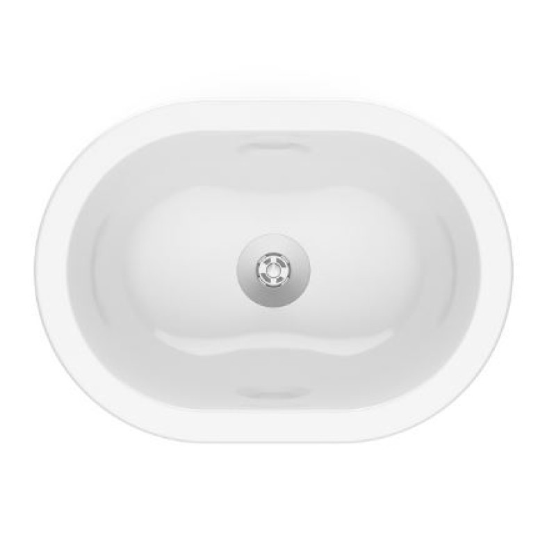 Cuba de Sobrepor e Embutir Oval Incepa 43 cm x 31 cm Branco