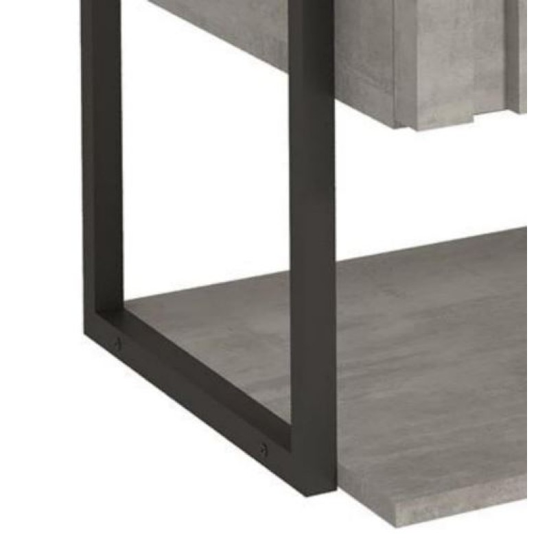 Gabinete Banheiro Frise em Mdf 60 cm Mgm Suspenso Cimento